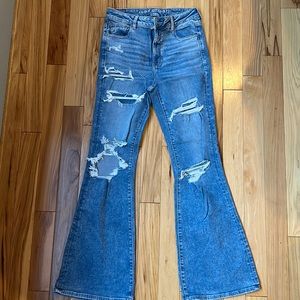 American Eagle Super High Rise Flare jeans